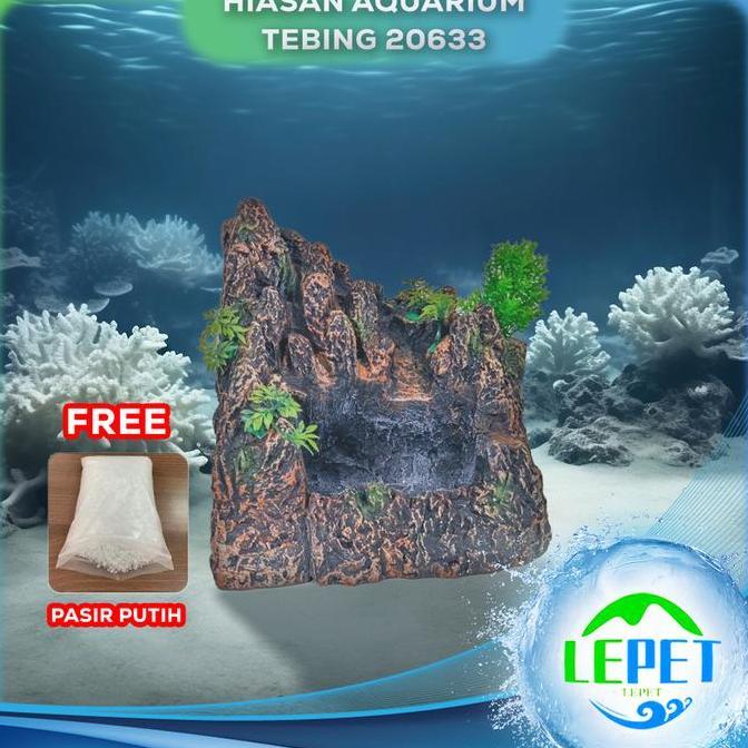 LEPET WATERFALL AQUASCAPE 20633 / HIASAN AQUARIUM TEBING AIR TERJUN