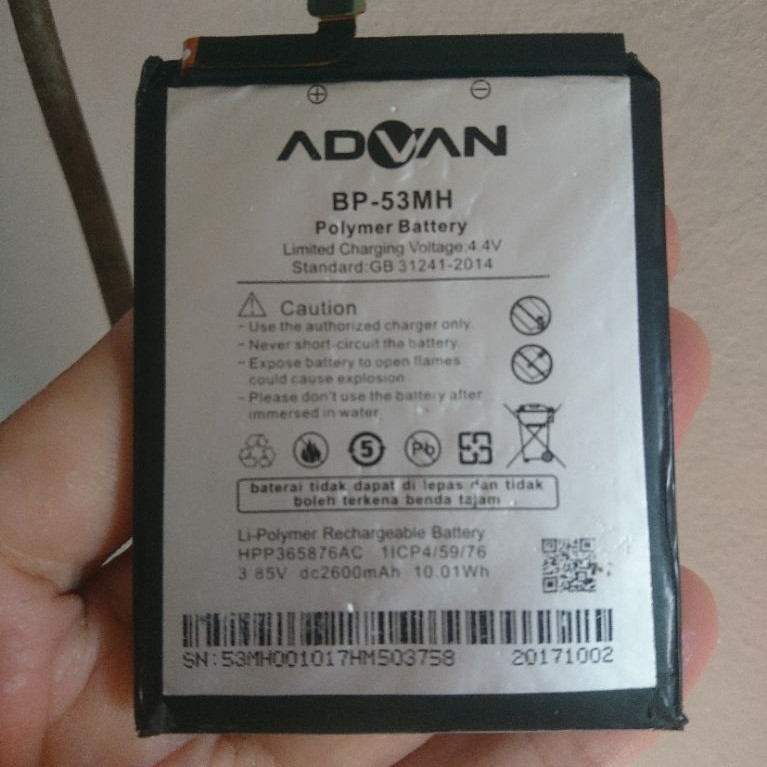 Baterai Original Bekas Copotan Advan untuk I5C Plus - G1 - G1 PRO