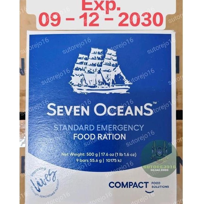 food ration makanan darurat RANSUM import seven oceans MRE probar Biscuit Laut Susu Biskuit Snacks C