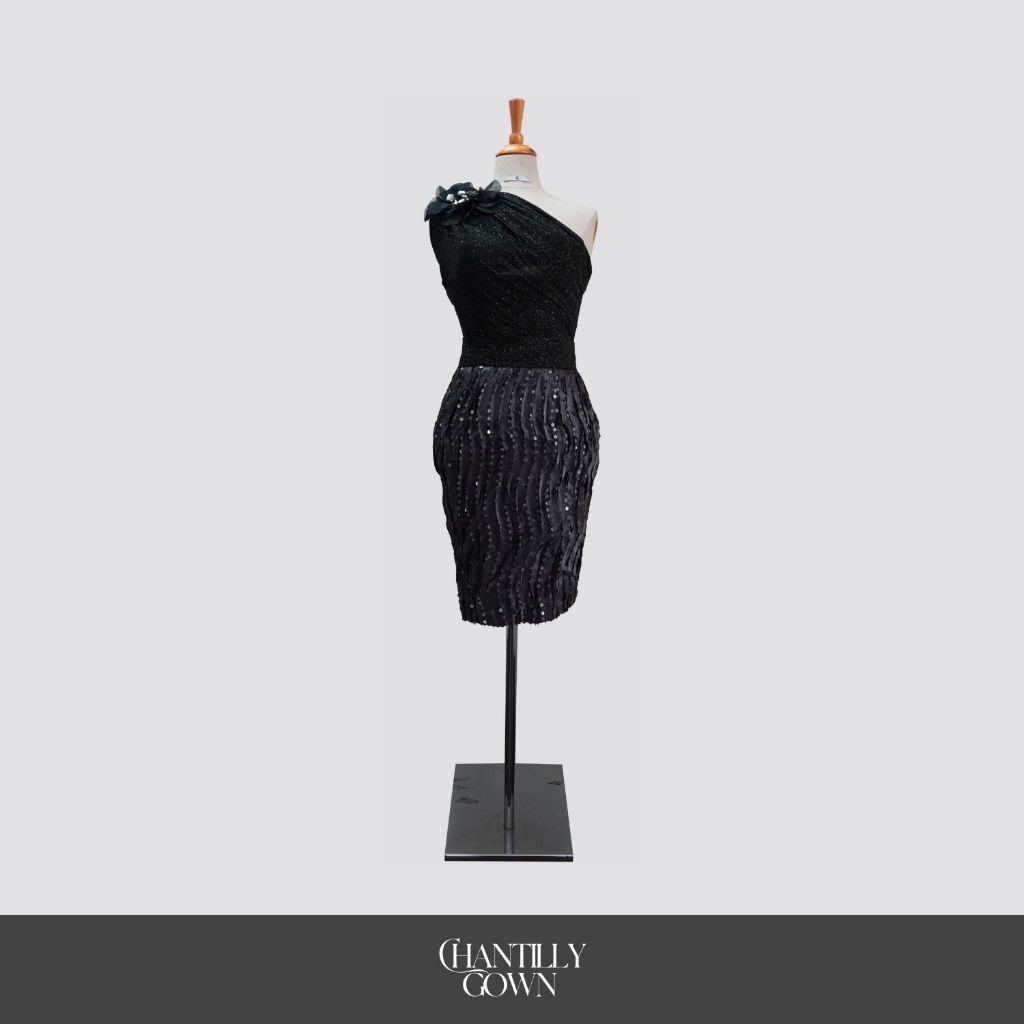 EVENING GOWN 24 - CHANTILLY GOWN - BLACK DRESS