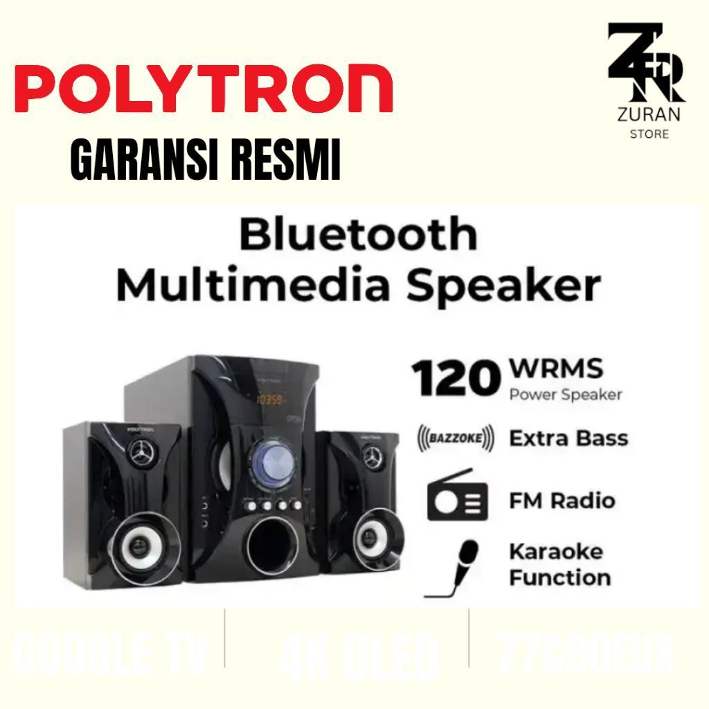 POLYTRON PMA 9525 B / PMA 9525 / B / PMA-9525 SPEAKER BLUETOOTH KARAOKE