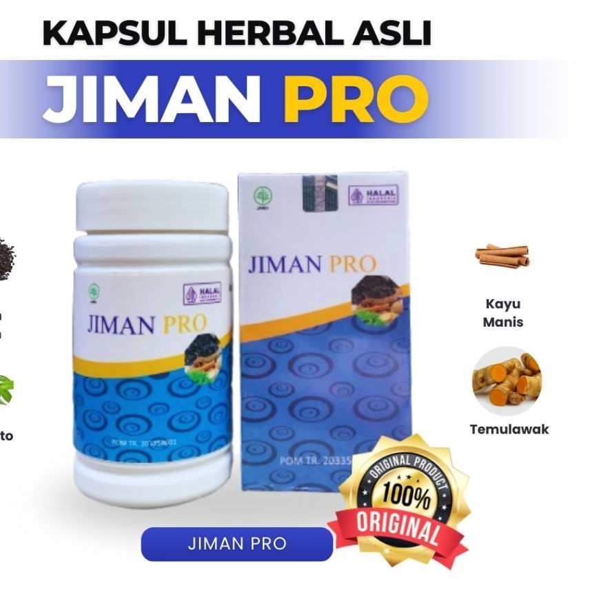 JIMAN PRO KAPSUL HERBAL ATASI SEGALA PENYAKIT 60 KAPSUL BPOM