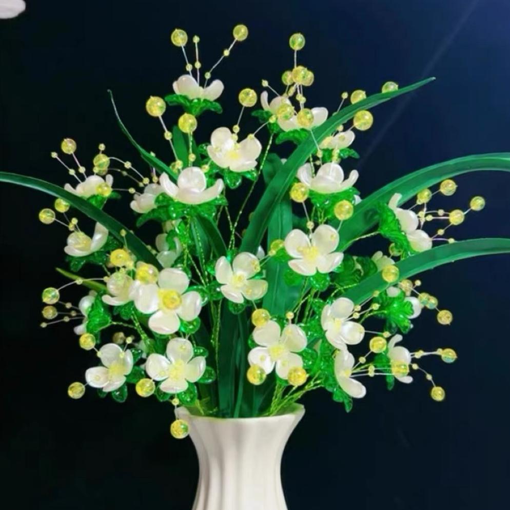 [ 1559 ] Bunga clover besar 4 kelopak bunga akrilik ornamen hiasan bunga kerajinan tangan