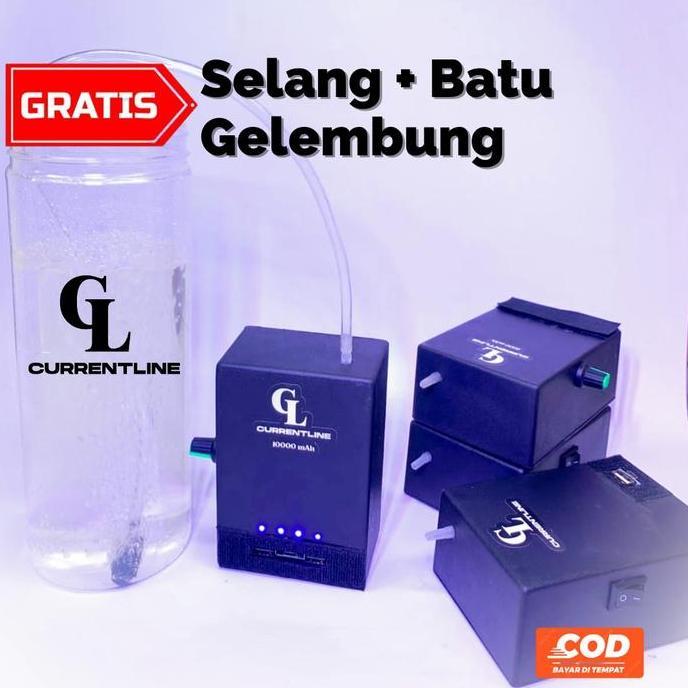 Portable Aerator Charger 24-40 Jam: Baterai Cas Udang Hidup & Powerbank Usb - Hemat Energi, Ideal Un