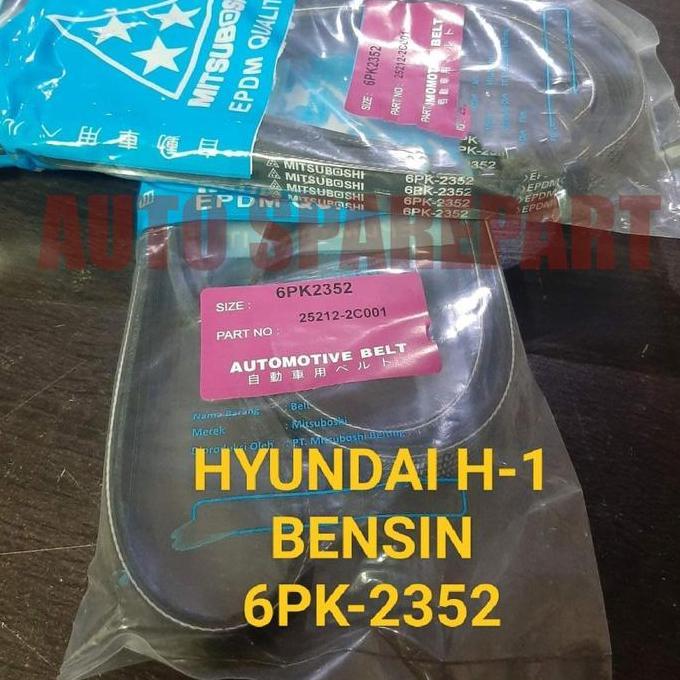 fan van v belt tali kipas 6pk2352 hyundai H1bensin 6pk-2352