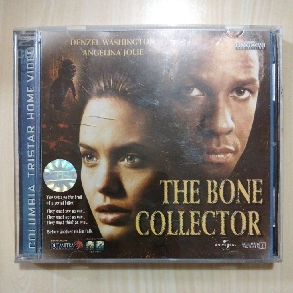 THE BONE COLLECTOR - Angelina Jolie - Denzel Washington - 2 Disc Original VCD - Bekas Murah Original