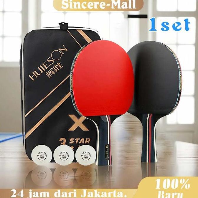 KASDIUM HUISHENG Pingpong Tenis Meja Set / Bat Tenis Meja Original / Pingpong Bat