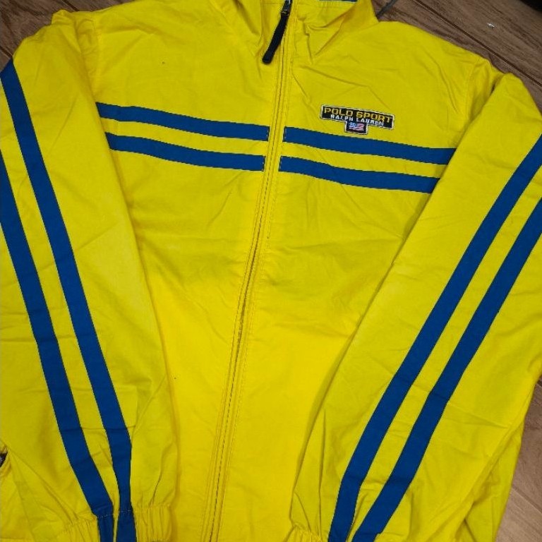 JACKET POLO SPORT KUNING BIRU 2IN1 JACKET BB ORIGINAL BRAND