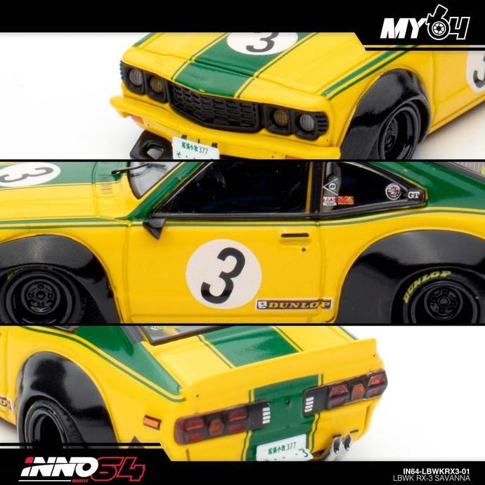 IN64-LBWKRX3-01 Inno64 LBWK Mazda RX3 Savana #3 - IN64-R35NSE-STGR Inno64 GTR R35 Nismo SPecial Edit