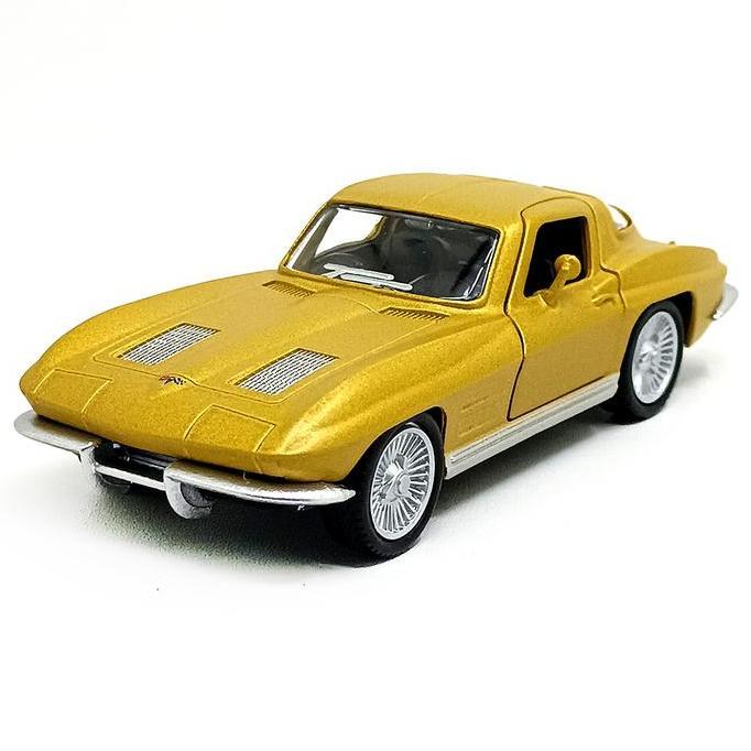 RMZ City Chevrolet Corvette Stingray 1963 Gold Mainan Diecast Mobilan