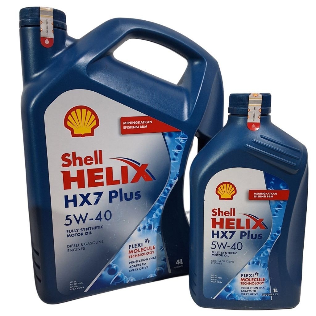 Oli Shell Helix Hx7 5W-40 Oli Mesin Shell 1.Liter  / 4.Liter