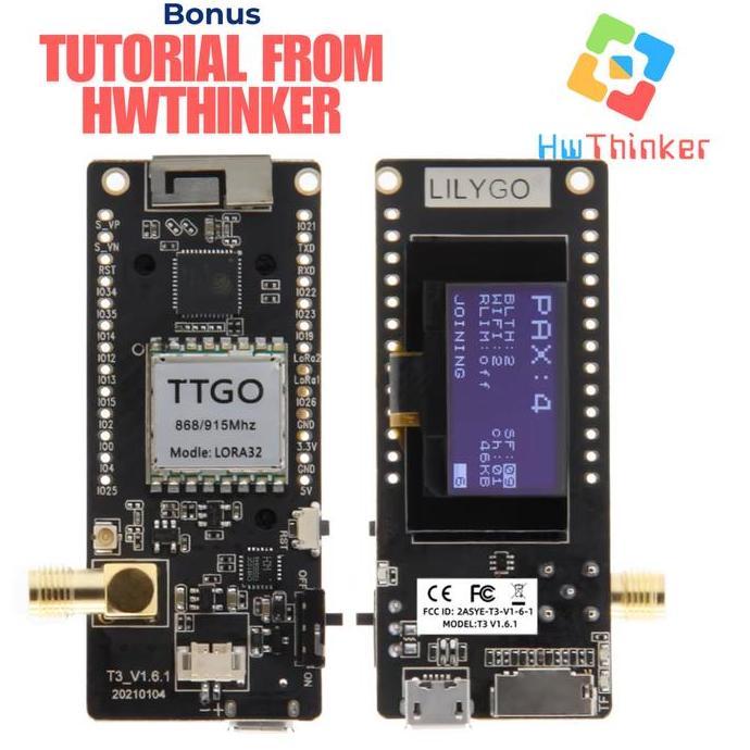 LILYGO TTGO LORA32 LORA V2.1 915MHZ 923MHZ ESP32 OLED 0.96 WIFI BLE HW79