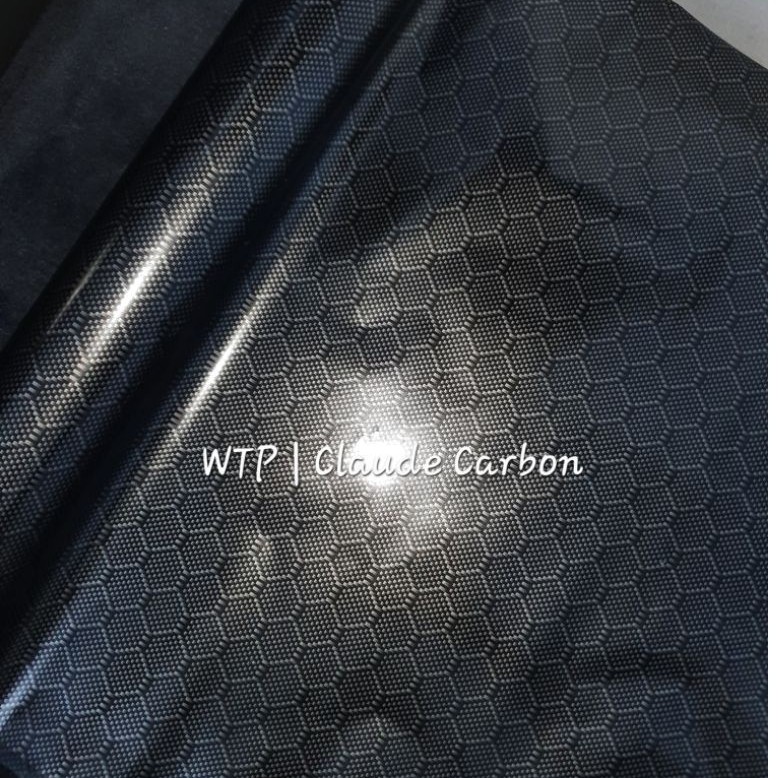 Hexagonal Hitam WTP Carbon Celup / Water Transfer Film WTP Carbon Celup 100 X 50 cm