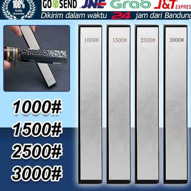 GHUNZING Batu Asah Pisau Diamond Grit Pengasah Pisau Diamond Sharpening Plate
