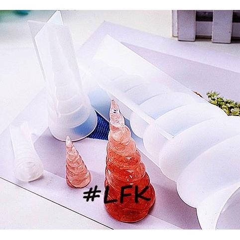 IMPORT 3D Cetakan Silikon Tanduk Unicorn COKLAT PUDING JELLY CHEF CAFE FONDANT HORN BAKERY ART DAPUR