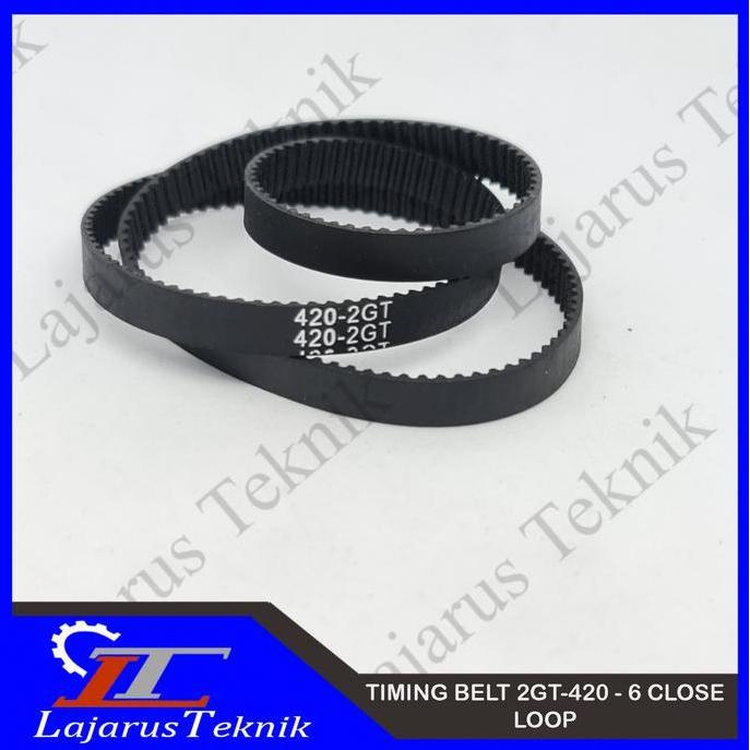 TIMING BELT 2GT -420-6 CLOSE LOOP / GT2 - LENGTH 420 - WIDTH 6MM LTECHK