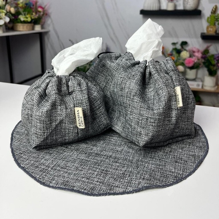 SHENSA GALERIA COVER TEMPAT TISU ESTETIK / TUTUP TEMPAT TISU KAIN / KAIN SERUT COVER TEMPAT TISU