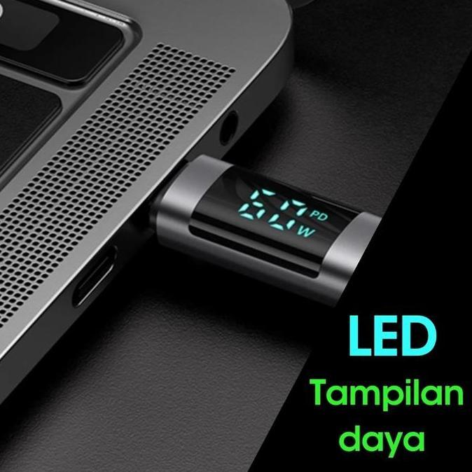 TERBARU - VarkVerk (C08) LED Display Data Cable Type C to Type C 60W / Type C to Lightning 27W 1m 2m