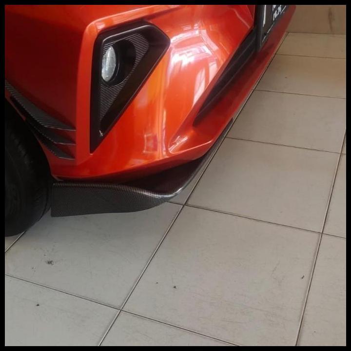 DISKON WINGLET DEPAN VARIASI BEMPER DEPAN MOBIL YARIS FULL CARBON 