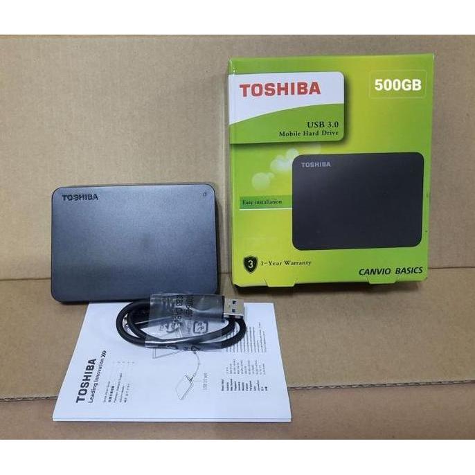 TERMURAH - HDD HARDDISK HARDISK EXTERNAL Toshiba Canvio 500GB 500 GB