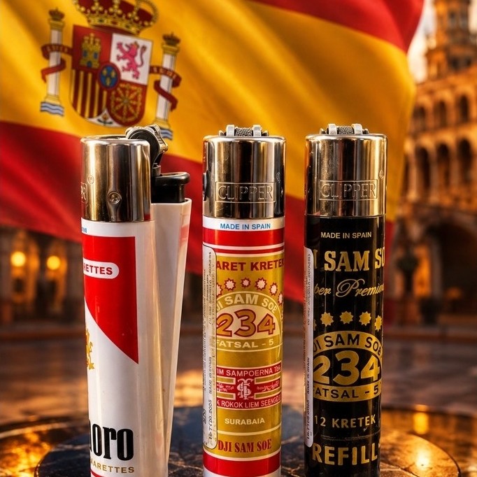Korek roda clipper bsar dan mini original spain, harga ecer 1 pcs, motif random sesuai ketersediaan