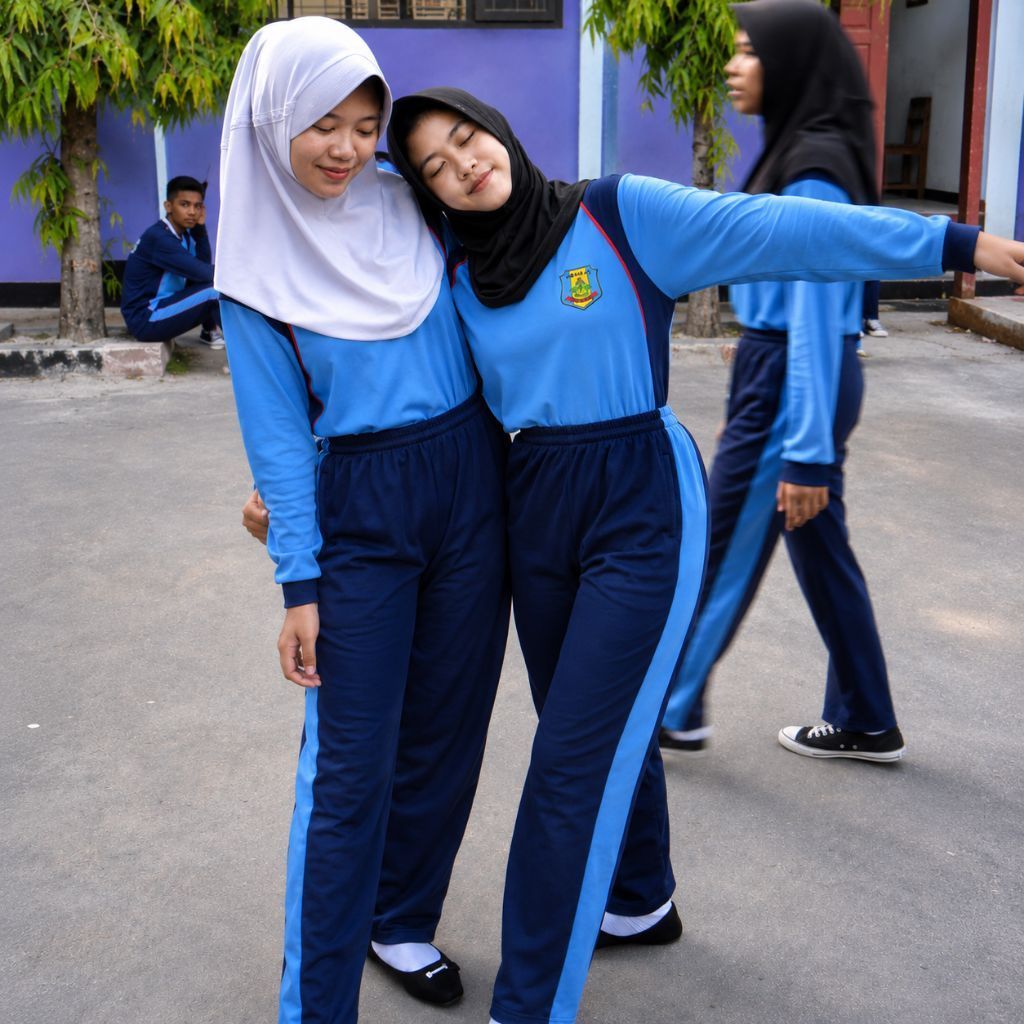 Setelan Seragam/Baju Olahraga Sekolah SMAN 45 JAKARTA