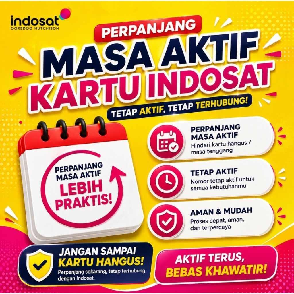 Perpanjangan masa aktif kartu perdana indosat