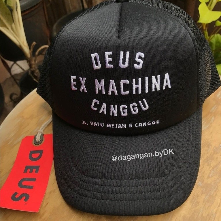 Topi Deus Ex Machina Canggu Edition Original 100% Full Black