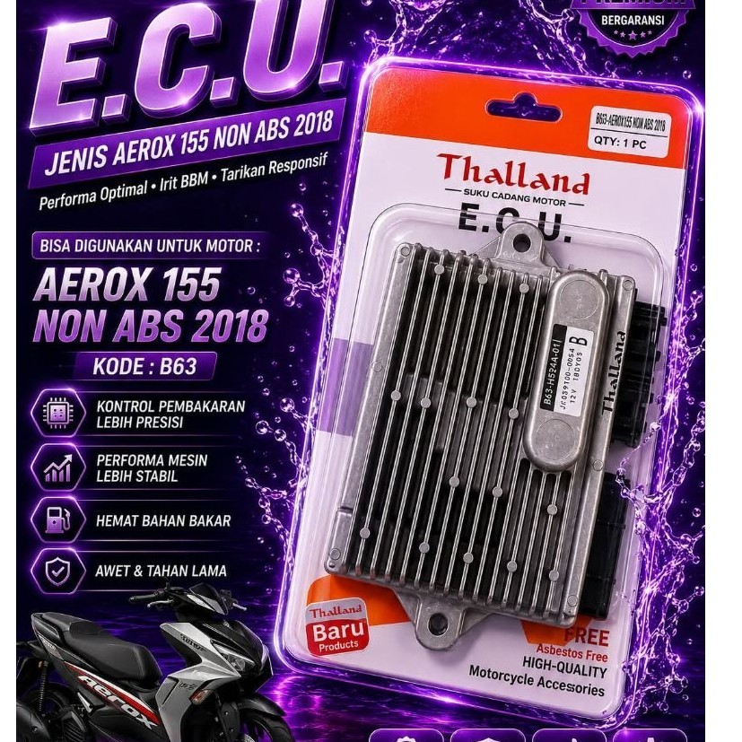 ECU PENGAPIAN AEROX 155 NON ABS 2018 / B63 ECU CDI (THALLAND)