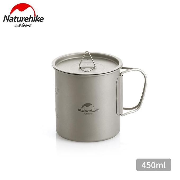 TERBARU - Gelas titanium naturehike NH20CJ005 titanium cup 20CJ