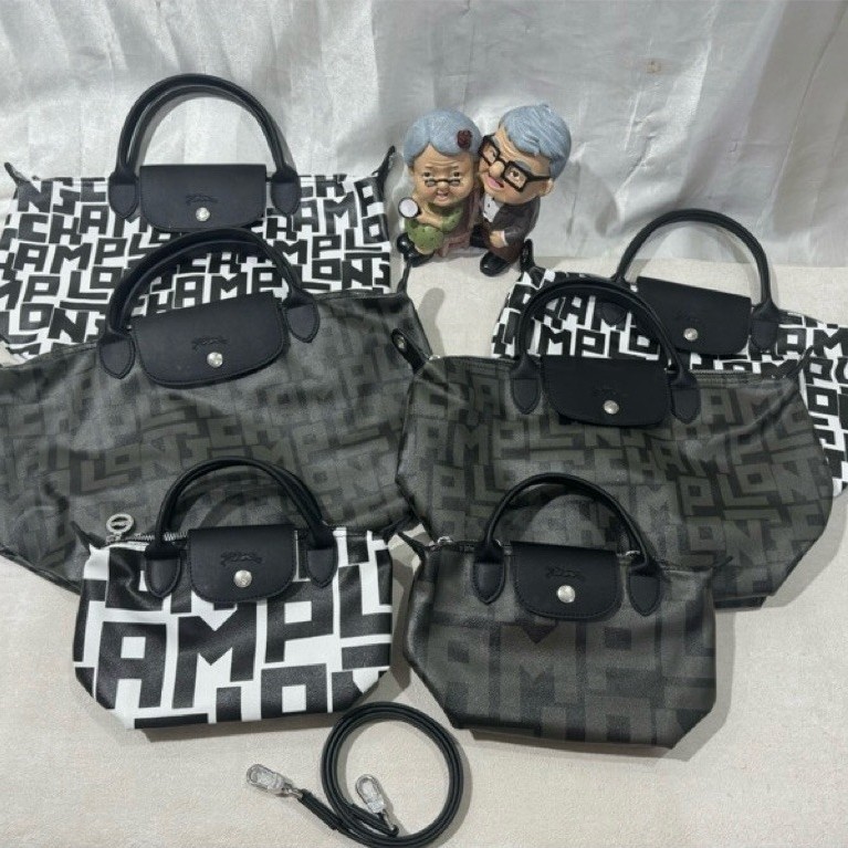 Tas Cuir LGP Wanita Motif Monogram Tote Bag Besar Fashion Elegan Casual
