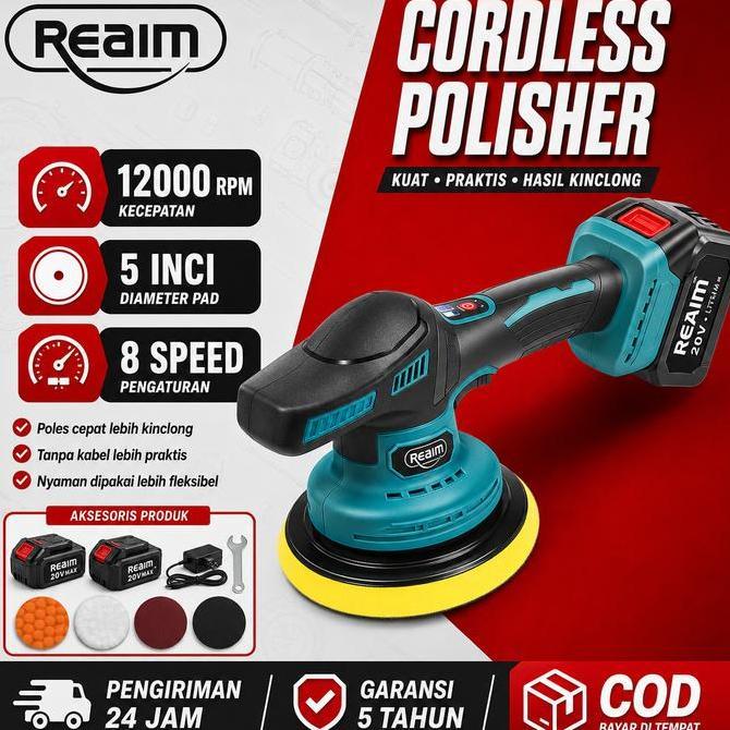 Murah Reaim Mesin Poles Mobil Mesin Poles Mobil Mesin Polisher Cordless Polisher Machine Polisher 5I