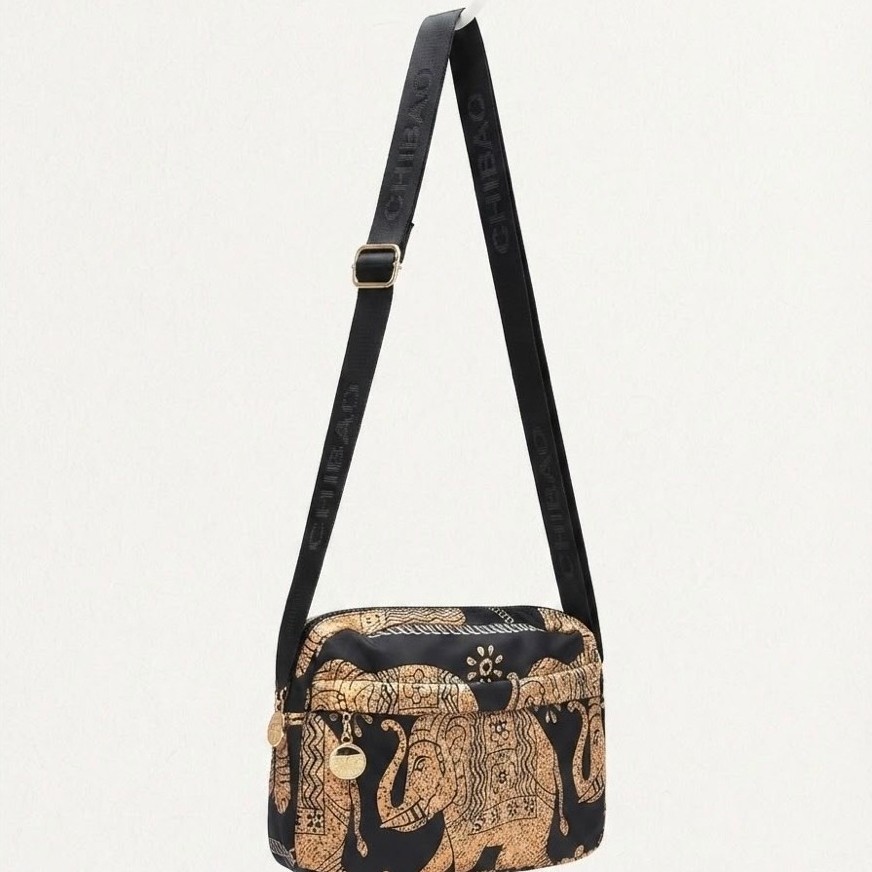 Tas Selempang Wanita Chibao #79031 Motif Gajah - Slingbag Mini Casual Waterproof