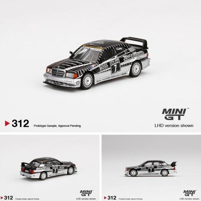 MINIGT 312 MERCEDES BENZ 190E EVOLUTION II #7 AMG 1990 DTM MGT DIECAST