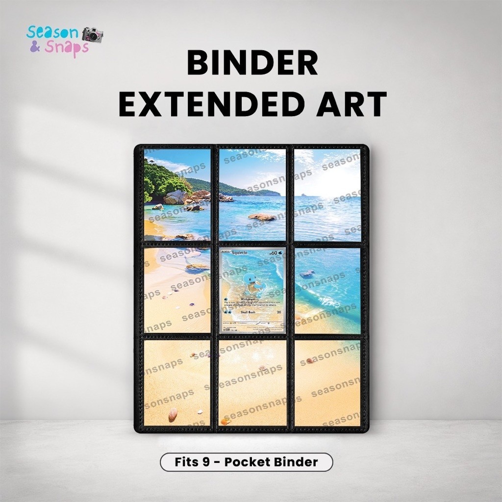 SEASONSNAPS Pokemon TCG Extended Art Binder - Squirtle AR (151)