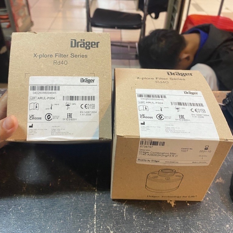 Drager Combination Filter 1140 A2B2E2K2Hgp3 Rd40