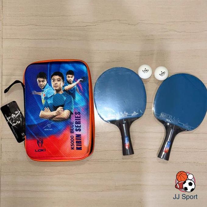 Bet Pingpong LOKI Bat Pingpong LOKI isi 2 Blue Sponge ORIGINAL