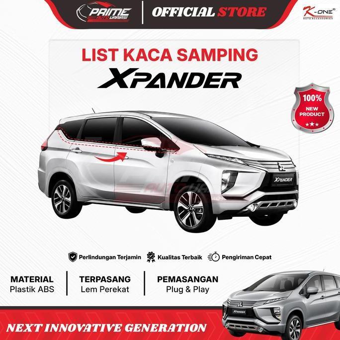 List Chrome Side Window Xpander - Lis Kaca Samping Chrome Xpander Cross 8Pcs