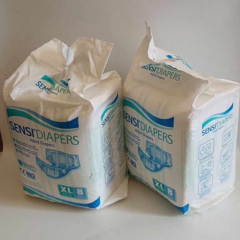 SENSI ADULT DIAPERS PAMPERS PEREKAT XL8 POPOK DEWASA ORANGTUA