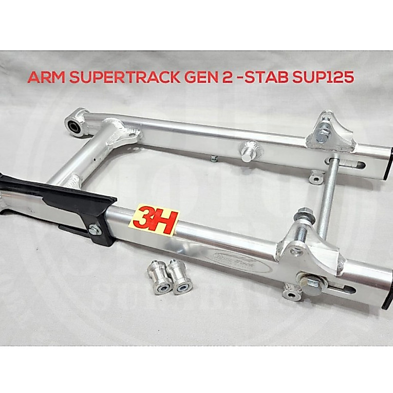 SWING ARM SUPERTRACK GEN 2 - TANPA STABILISER SUPRA125 DOBEL DOUBLE DISK DISC LENGAN AYUN POLISH ; H