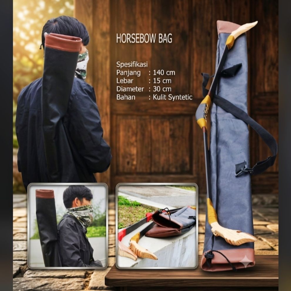 Tas jemparingan busur horse bow tas Horsebow bag panahan Bow Bag Hunting Archery