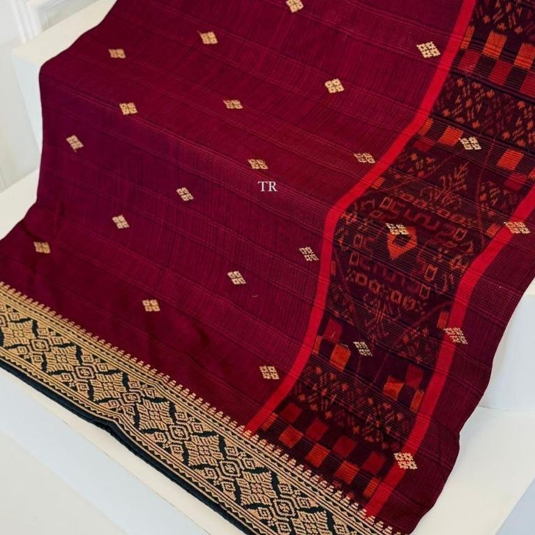 Saput Endek Poleng Bordir Songket / Busana Adat Pria Bali / saput endek Bordir premium