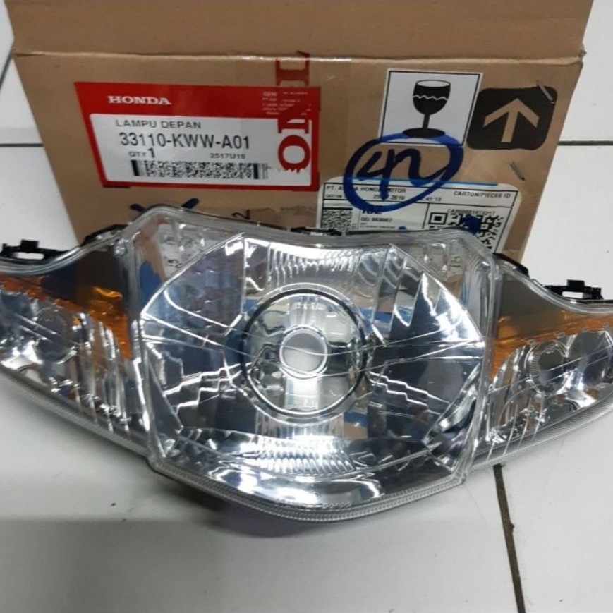 33110KWWA01 REFLEKTOR LAMPU DEPAN REVO 110 REFO FIT 110 REVO DX ORIGINAL AHM
