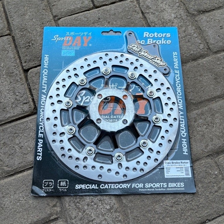 PIRINGAN LUBANG 4 CEKUNG KHARISMA SUPRA DISK BRAKE LUBANG 4 CAKRAM KHARISMA MODEL FLOATING MERK MOS