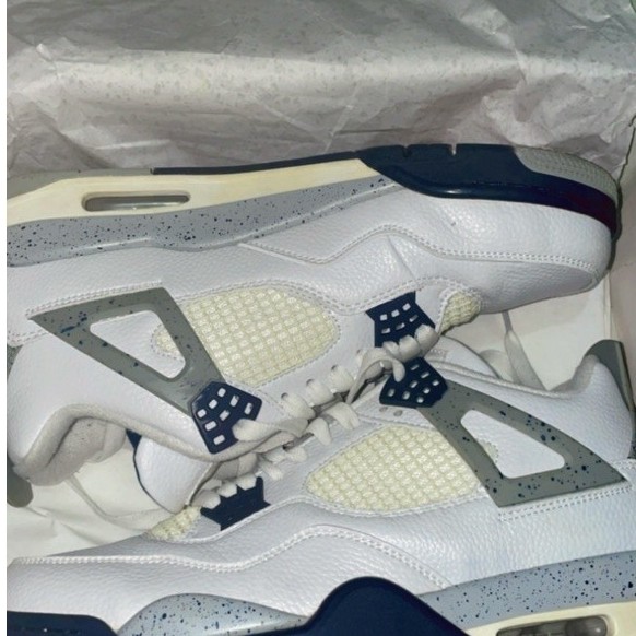 PL SEPATU AIR JORDAN 4 RETRO MIDNIGHT NAVY