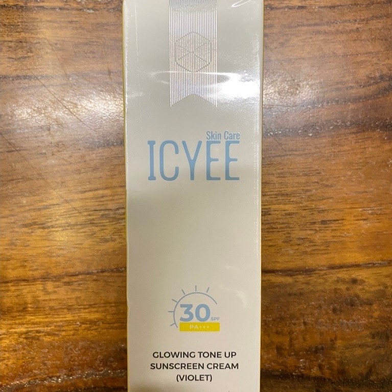 ICYEE GLOWING TONE UP SUNSCREEN CREAM (violet) spf 30