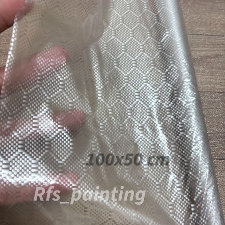 carbon wtp hexagonal transparan silver