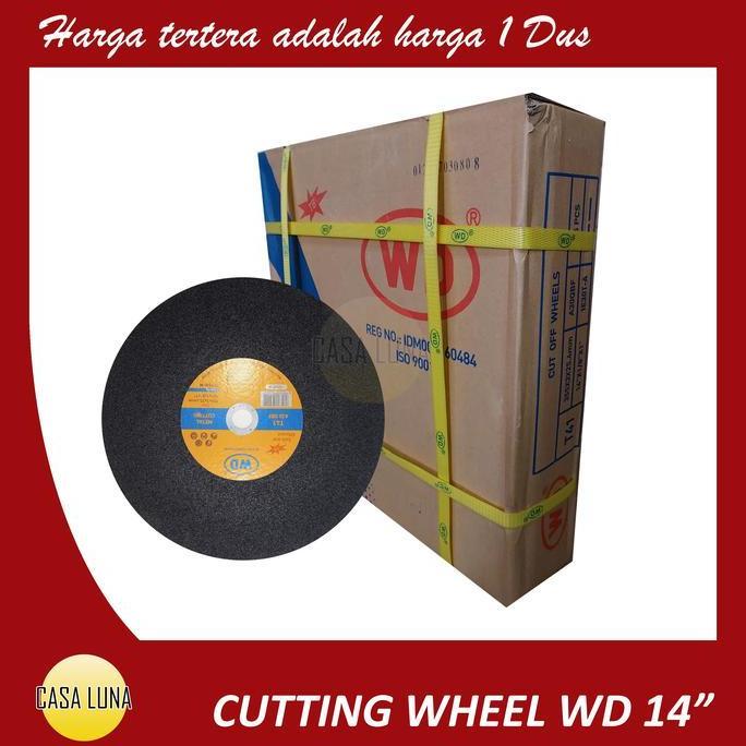 Grosir Wd Cutting Wheel / Batu Potong Wd 14" X 3 Mm Dus 25 Pcs