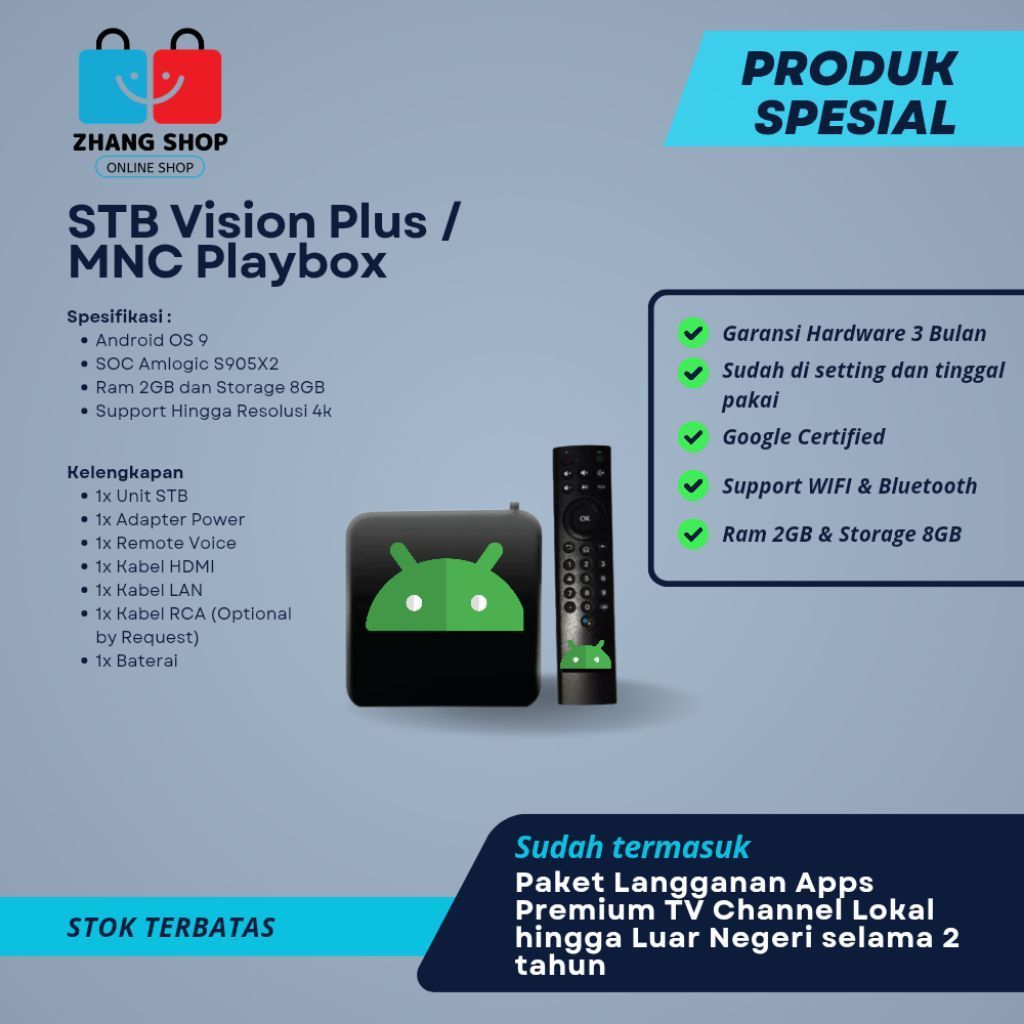 #MNC PLAYBOX TV #MNC VISION+ TV #ANDROID BOX TV
