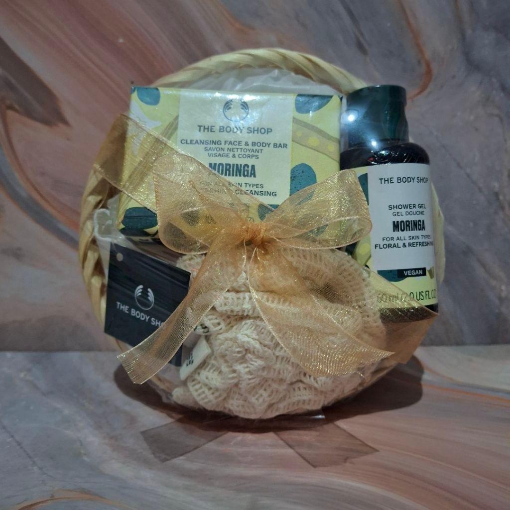 the body shop moringa gift paket seserahan kado